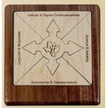 5 Piece Square Wood Jigsaw Puzzle